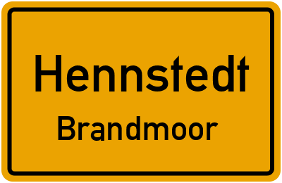 Straßenverzeichnis Hennstedt Brandmoor