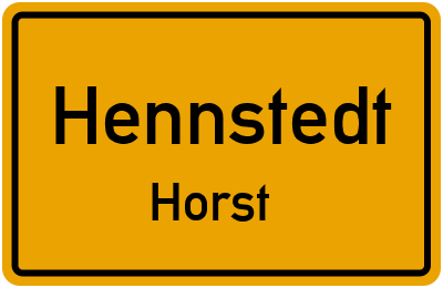 Straßenverzeichnis Hennstedt Horst
