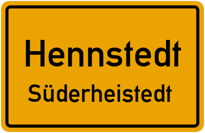 Straßenverzeichnis Hennstedt Süderheistedt