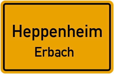 Straßenverzeichnis Heppenheim Erbach