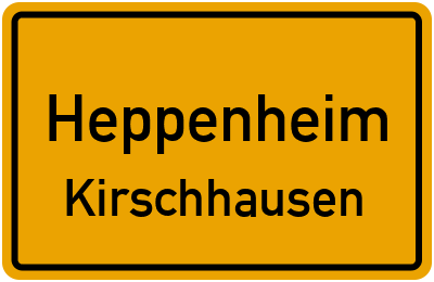 Straßenverzeichnis Heppenheim Kirschhausen