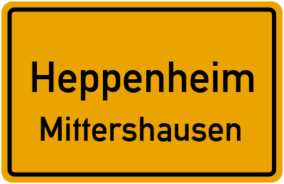 Straßenverzeichnis Heppenheim Mittershausen