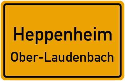 Straßenverzeichnis Heppenheim Ober-Laudenbach