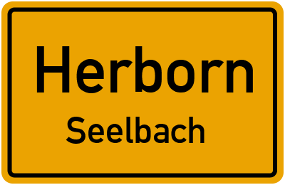 Ortsschild Herborn Seelbach