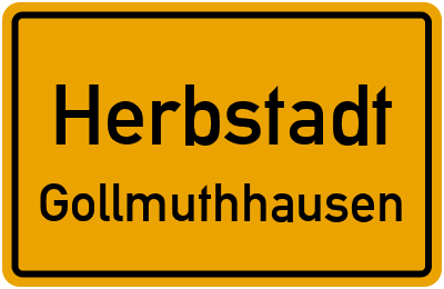 Straßenverzeichnis Herbstadt Gollmuthhausen