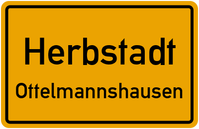 Straßenverzeichnis Herbstadt Ottelmannshausen