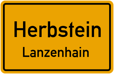 Straßenverzeichnis Herbstein Lanzenhain