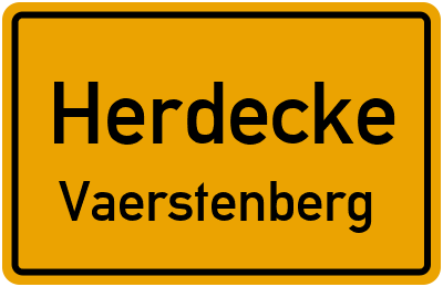 Straßenverzeichnis Herdecke Vaerstenberg