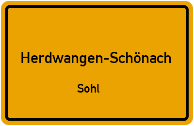 Straßenverzeichnis Herdwangen-Schönach Sohl