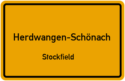 Straßenverzeichnis Herdwangen-Schönach Stockfield