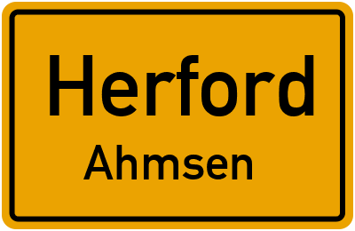 Straßenverzeichnis Herford Ahmsen