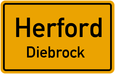 Straßenverzeichnis Herford Diebrock