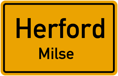 Straßenverzeichnis Herford Milse