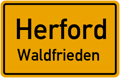 Straßenverzeichnis Herford Waldfrieden