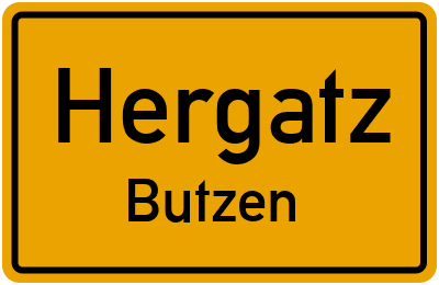 Straßenverzeichnis Hergatz Butzen