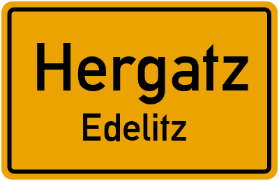 Straßenverzeichnis Hergatz Edelitz