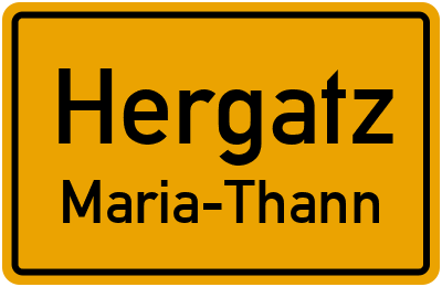 Straßenverzeichnis Hergatz Maria-Thann