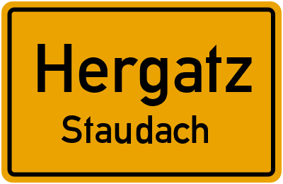 Straßenverzeichnis Hergatz Staudach