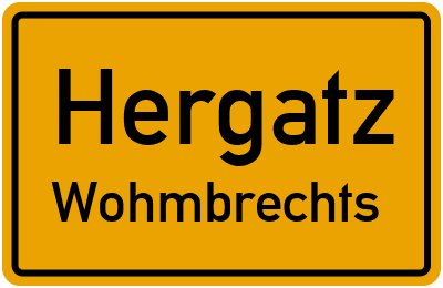 Straßenverzeichnis Hergatz Wohmbrechts
