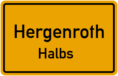 Straßenverzeichnis Hergenroth Halbs