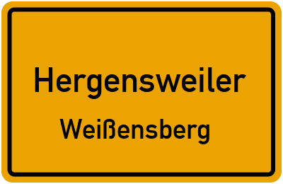 Straßenverzeichnis Hergensweiler Weißensberg