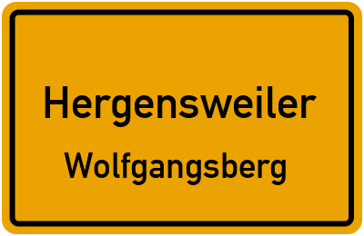 Straßenverzeichnis Hergensweiler Wolfgangsberg