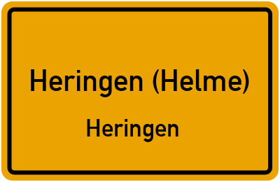 Straßenverzeichnis Heringen (Helme) Heringen