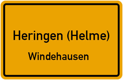 Straßenverzeichnis Heringen (Helme) Windehausen