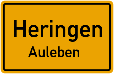Straßenverzeichnis Heringen Auleben