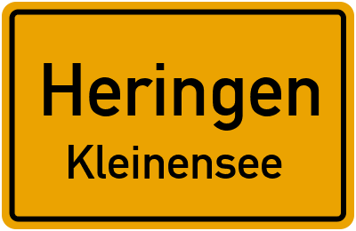 Straßenverzeichnis Heringen Kleinensee