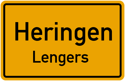 Straßenverzeichnis Heringen Lengers