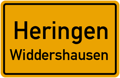 Straßenverzeichnis Heringen Widdershausen