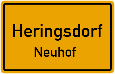 Straßenverzeichnis Heringsdorf Neuhof