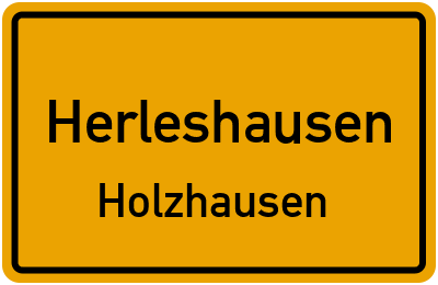 Ortsschild Herleshausen Holzhausen