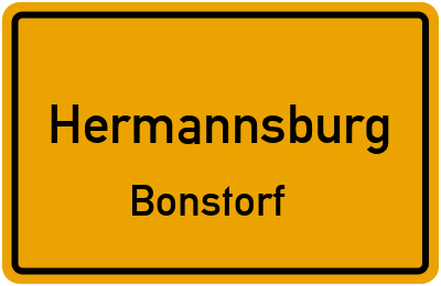 Ortsschild Hermannsburg Bonstorf