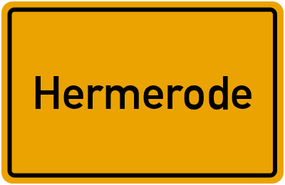 Ortsschild von Gemeinde Hermerode in Sachsen-Anhalt
