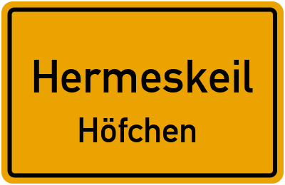 Straßenverzeichnis Hermeskeil Höfchen