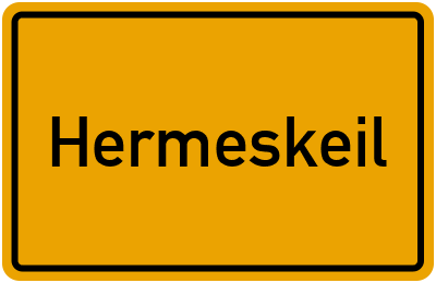Ortsschild von Stadt Hermeskeil in Rheinland-Pfalz