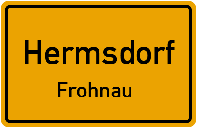Straßenverzeichnis Hermsdorf Frohnau