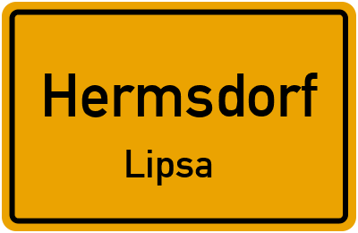 Straßenverzeichnis Hermsdorf Lipsa