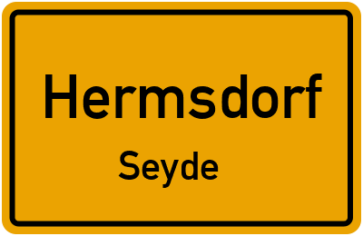 Straßenverzeichnis Hermsdorf Seyde