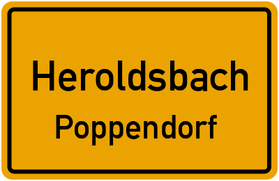 Straßenverzeichnis Heroldsbach Poppendorf