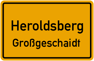 Straßenverzeichnis Heroldsberg Großgeschaidt