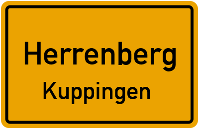 Straßenverzeichnis Herrenberg Kuppingen