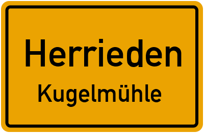 Straßenverzeichnis Herrieden Kugelmühle