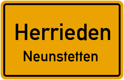 Straßenverzeichnis Herrieden Neunstetten