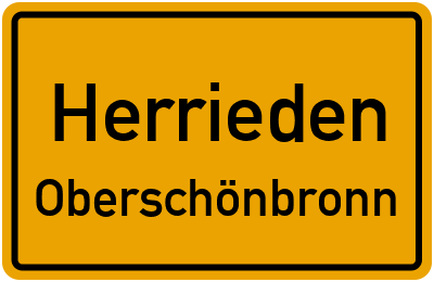 Straßenverzeichnis Herrieden Oberschönbronn