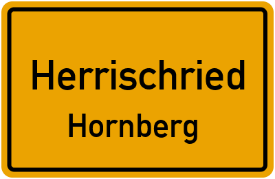 Ortsschild Herrischried Hornberg