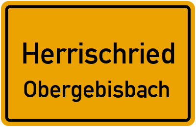 Straßenverzeichnis Herrischried Obergebisbach