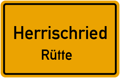 Straßenverzeichnis Herrischried Rütte